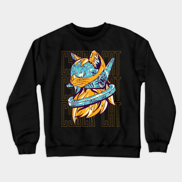 Cat Crewneck Sweatshirt by Heawonshop